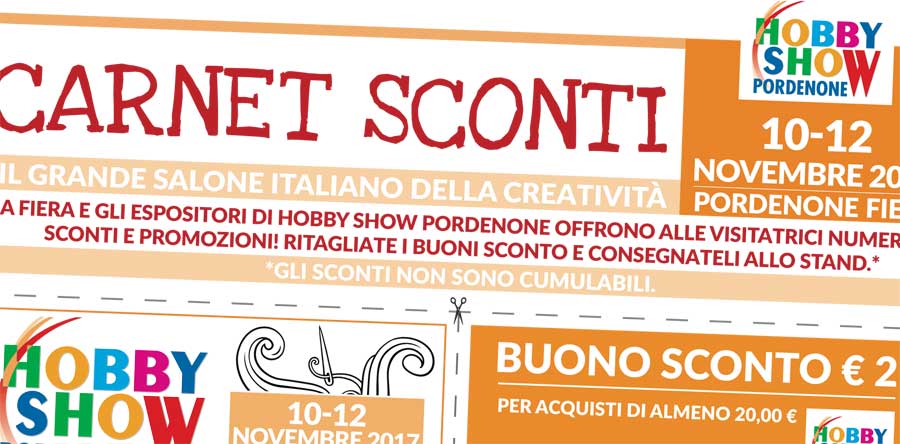 HS Pordenone – Online il Carnet Sconti per l’edizione autunnale 2017