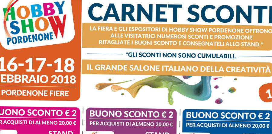HS Pordenone – Arriva il Carnet Sconti per l’edizione Primavera 2018